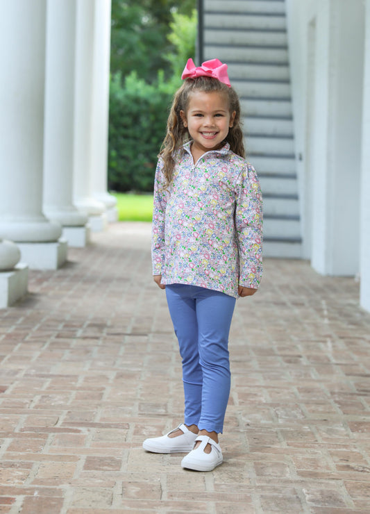 Floral 1/4 Zip Pullover Set