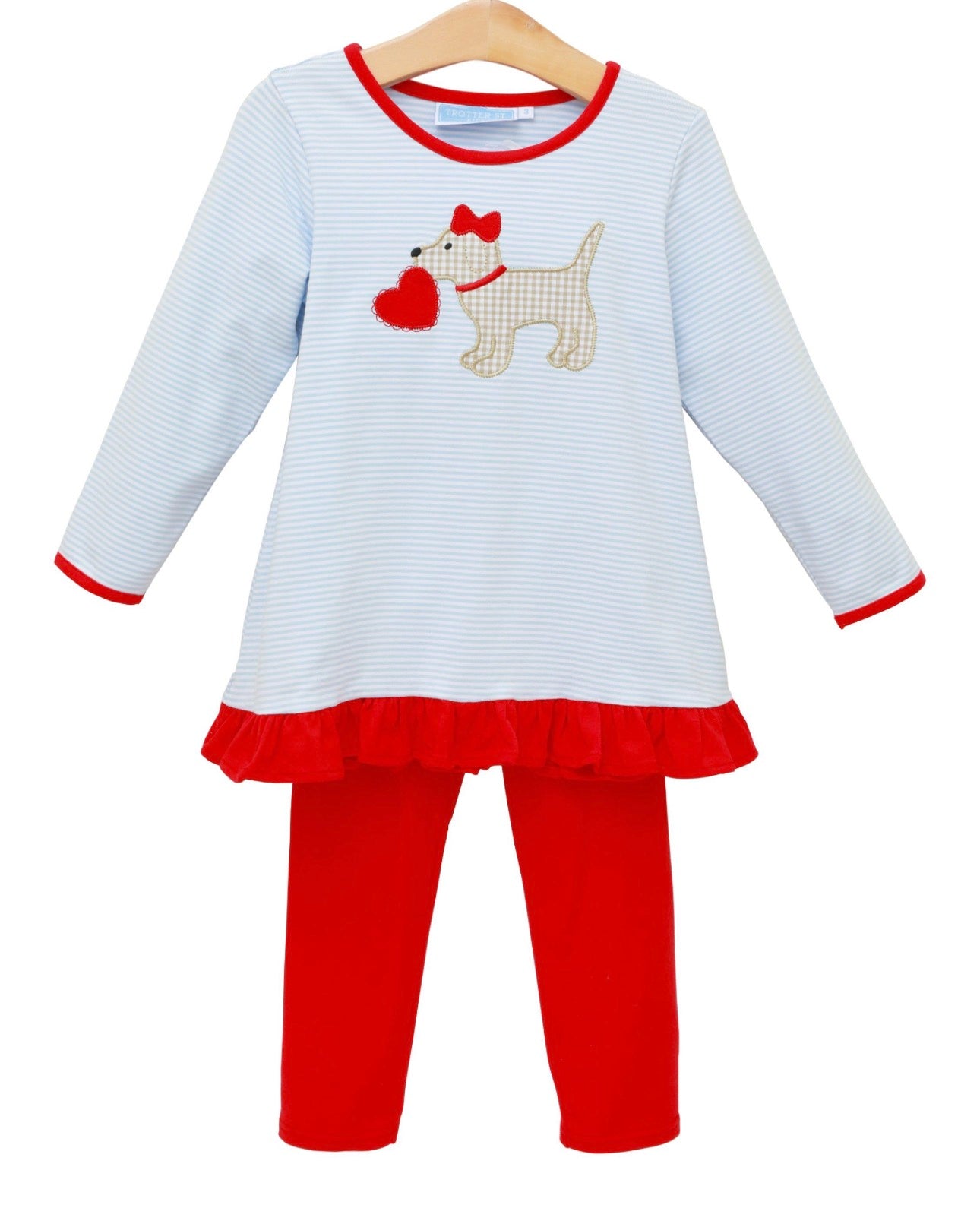 Pant Set, Puppy Love Ruffle