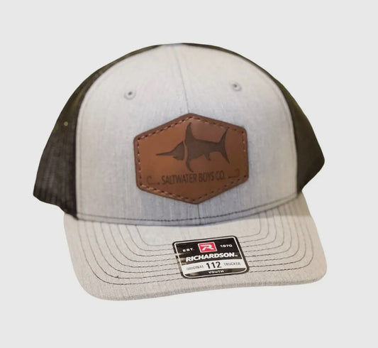 Saltwater Boys Logo Leather Hat