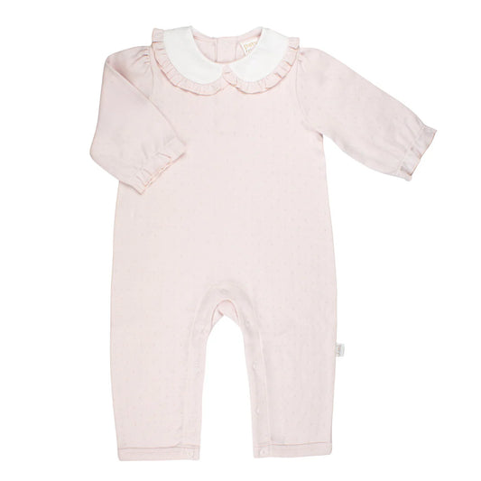 Girls Knit Pink Romper