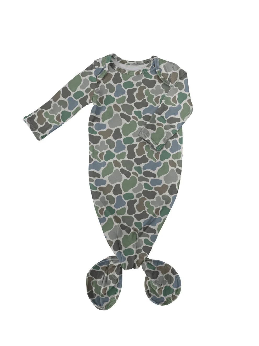 Knotted Gown , Pebble Camo 0-3