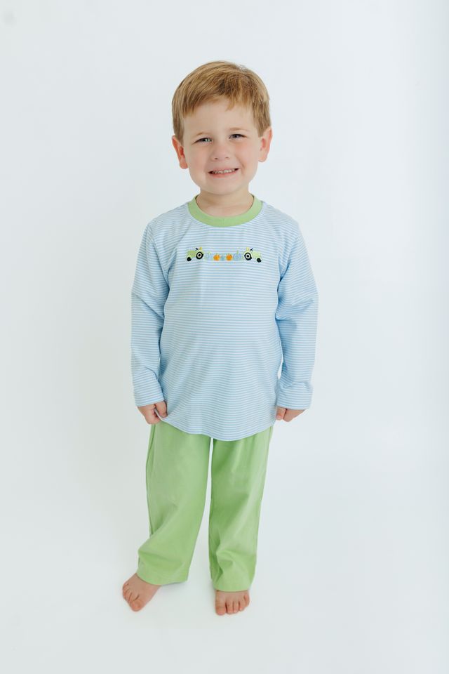 Pant Set, Tractor Pumpkin