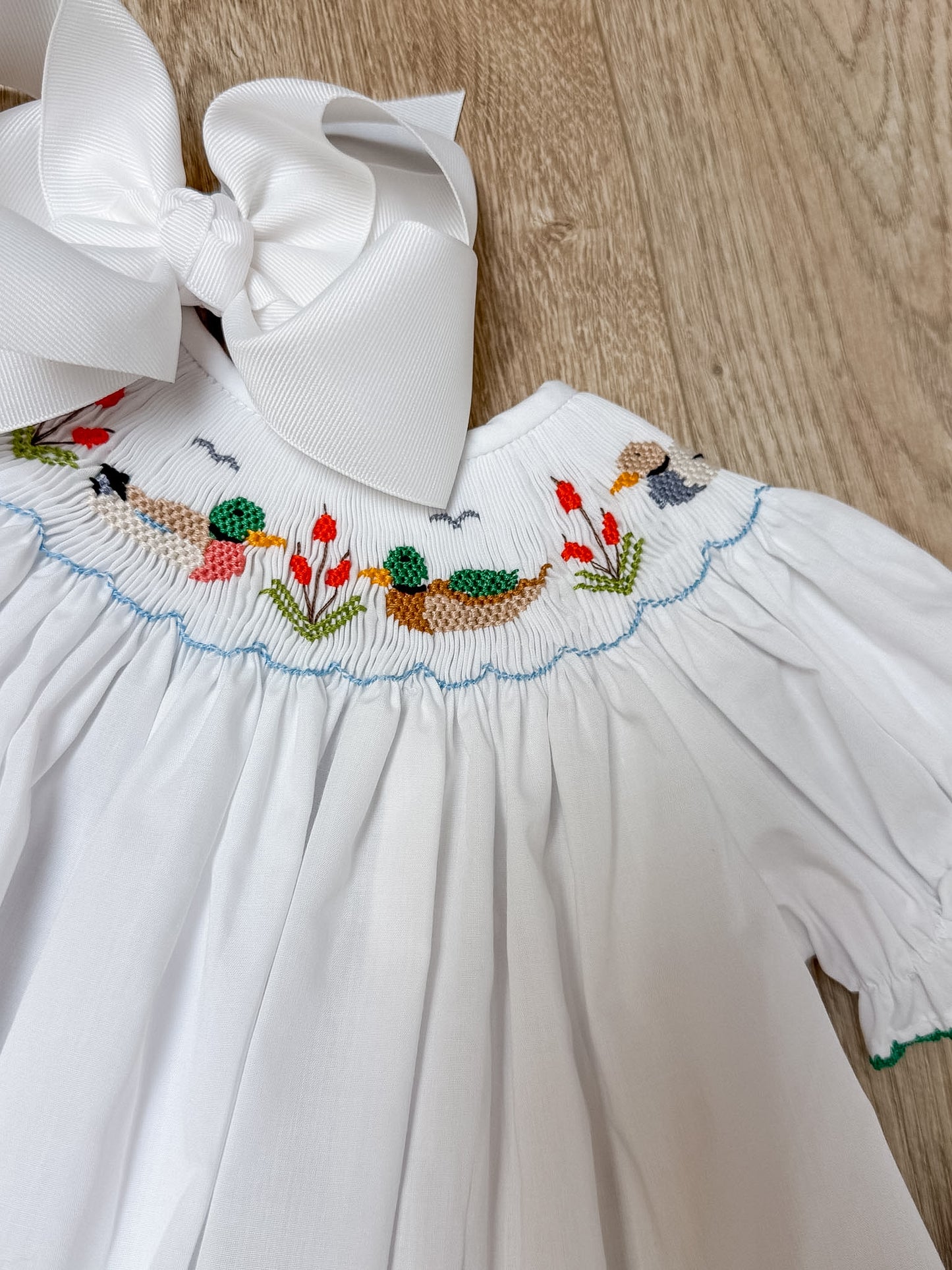 Mallard Duck Smock Top & Bloomer Set