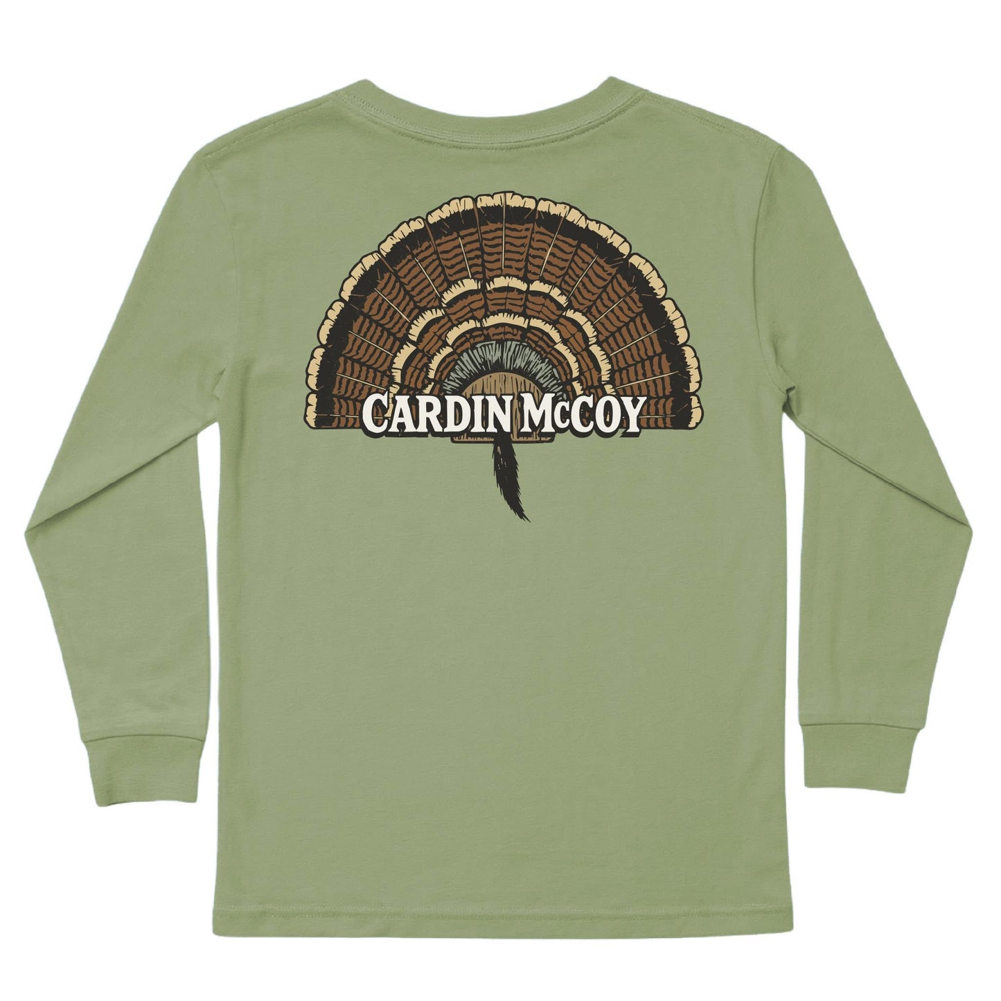 Long Sleeve Cardin McCoy , L Olive Tail Feathers