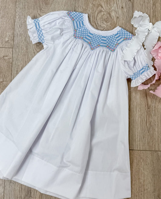 White Bishop Isabell Dress