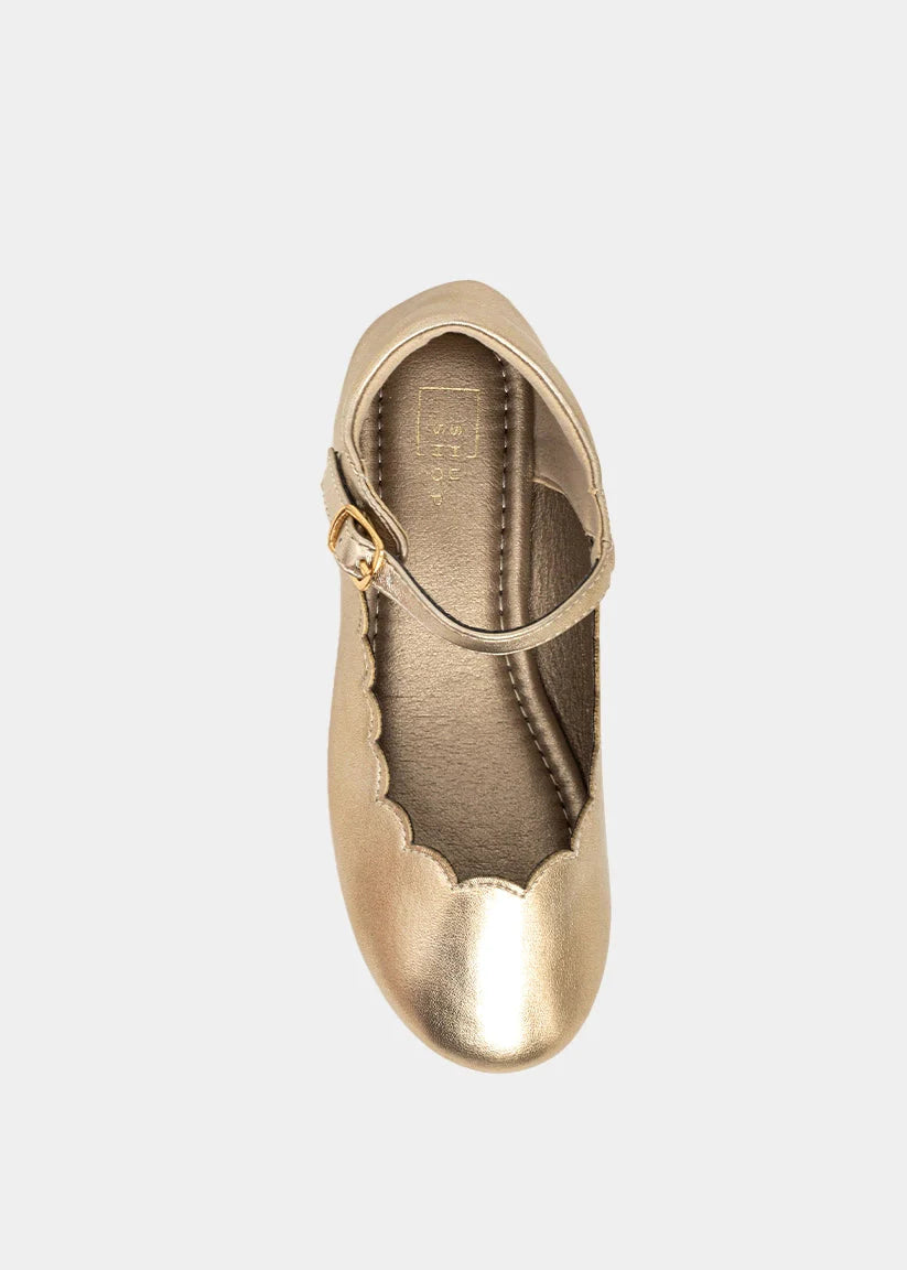 Light Gold Agatha Shoes