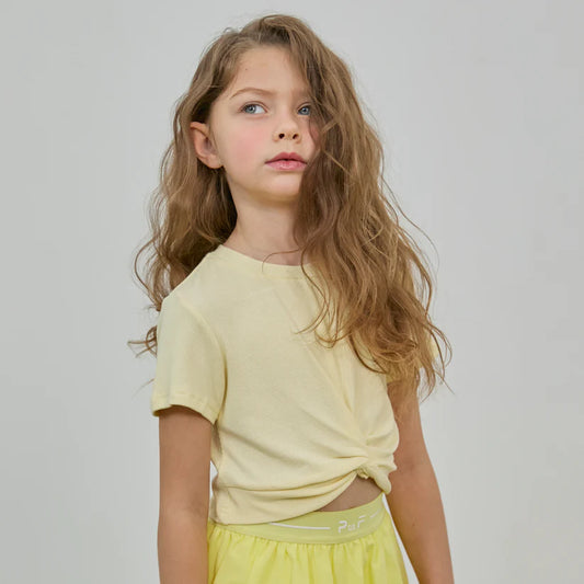 Citrine Crossflow Crop Tee