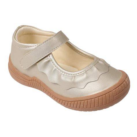 Amina Leather Shoe, Gold