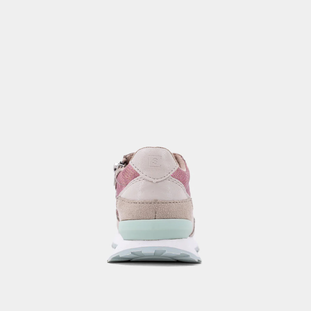 Phoebe Mini Toddler Pink Snake Sneakers