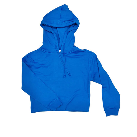 Blueberry Hoodie with Raw Edge Bottom