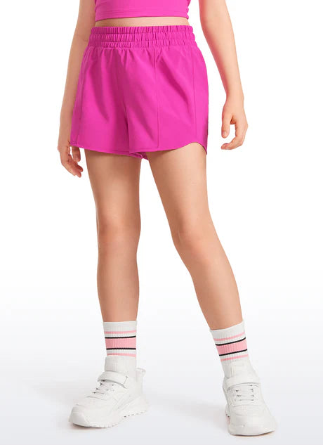 Hibiscus Purple Feathery Fit Soft Mesh Liner Shorts with Pockets