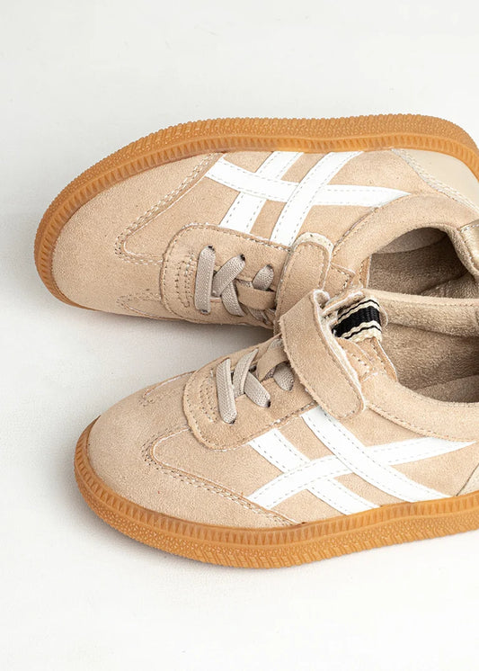 Nude Suede Sasha Mini Sneaker