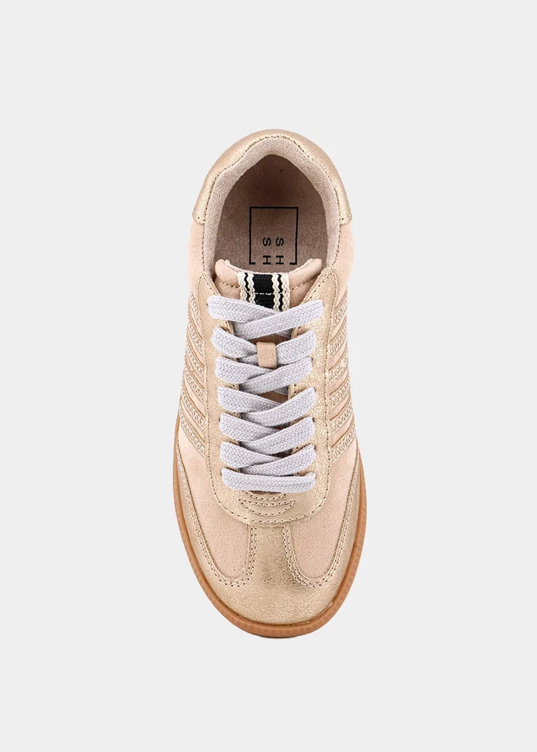 Stevie Mini Beige Suede Sneakers