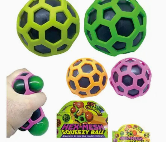Color Changing Hex Squeezy Ball