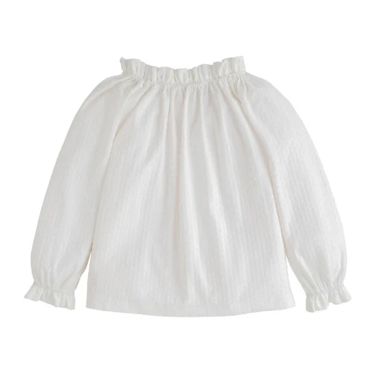 Snow Pointelle Essential Tee