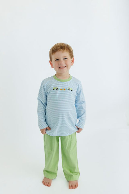 Pant Set, Tractor Pumpkin