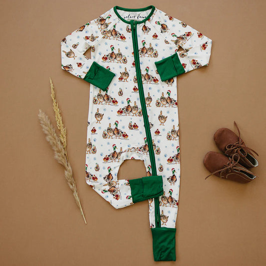 Bamboo Zipper Pajamas , Merry Mallards