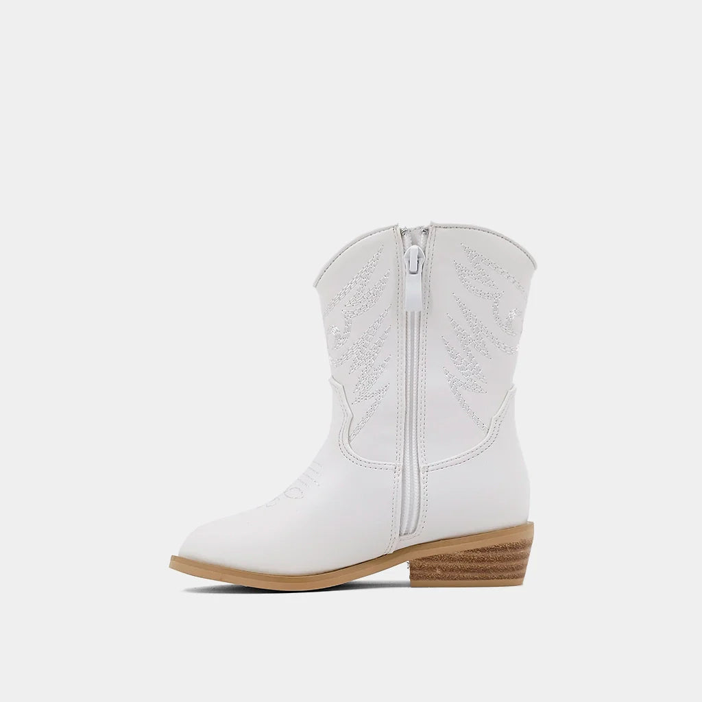 Zahara Toddler White Boots