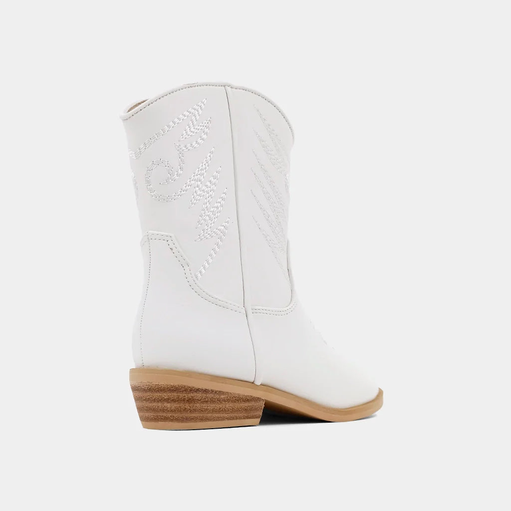 Zahara Toddler White Boots