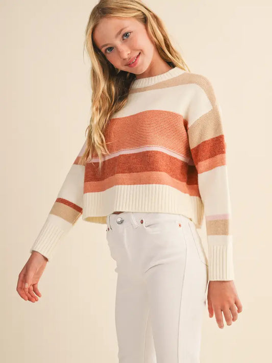 Round Neck Long Sleeve Sweater