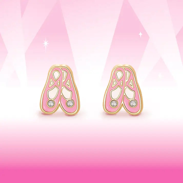 Ballet Slipper Cutie Stud Earrings
