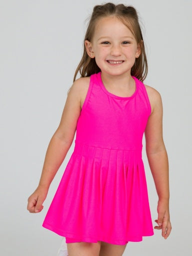 Active Dress & Bike Short Set, NEON MAGENTA