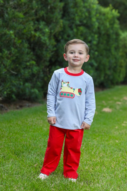 Constructing Christmas Pants Set