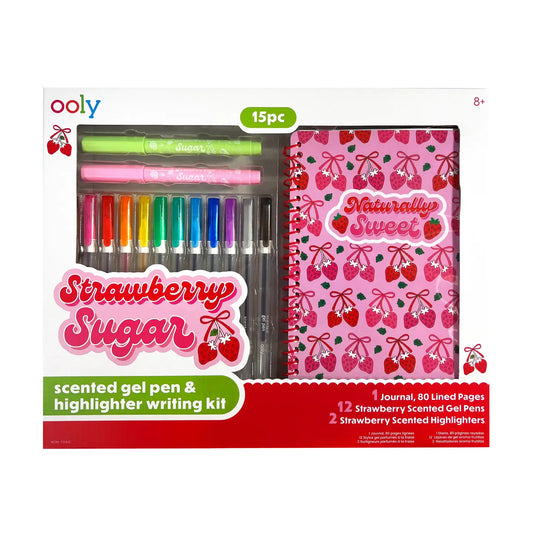 Strawberry Sugar: Scented Gel Pen & Highlighter Kit