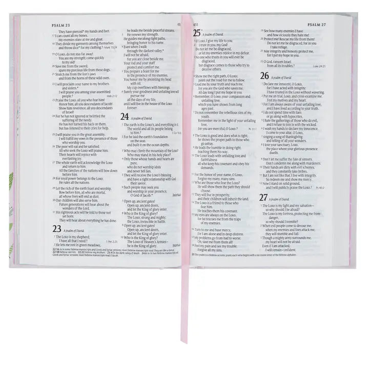 NLT Infant Hardcover Bible Pink