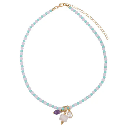 Mint, Faceted Necklace