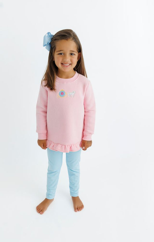 Ruffle Carriage Pullover