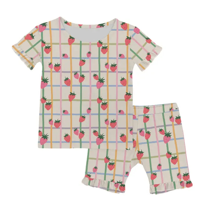 Berry Patch Strawberries 2 Piece Pajama Set