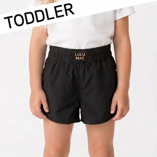Lulu Mac Toddler Shorts, Black