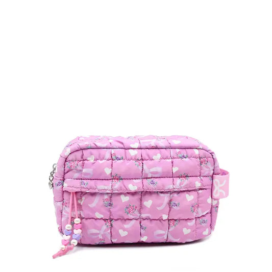 Quilted Heart Pouch Petal