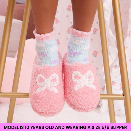 Pearl Bow Slippers