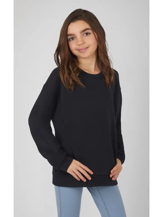 Crew Neck Sweatshirt , Black