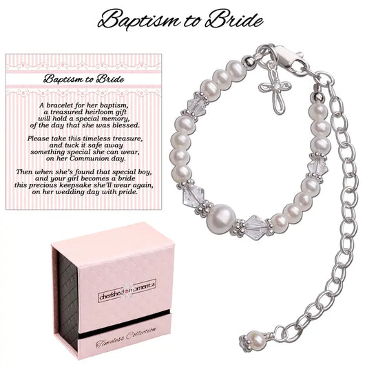 Baptism To Bride Baby Cross Bracelet