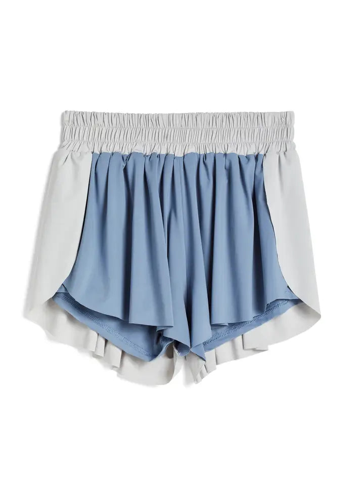 Grey 2 Tone Butterfly Shorts