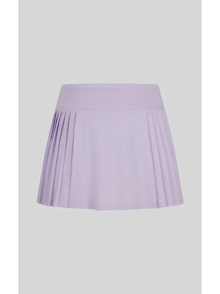 Pastel Lilac Pleated Tennis Skort