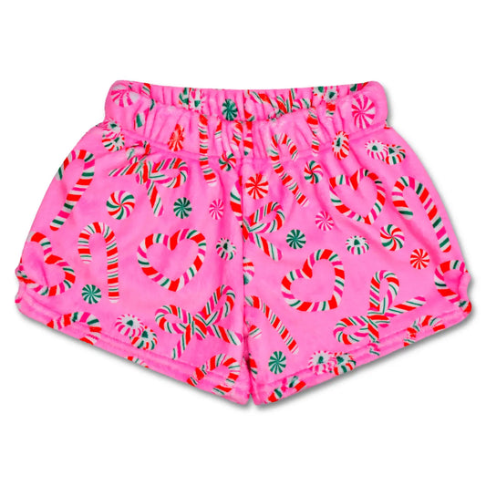 Plush Pajama Shorts, Merry Mints