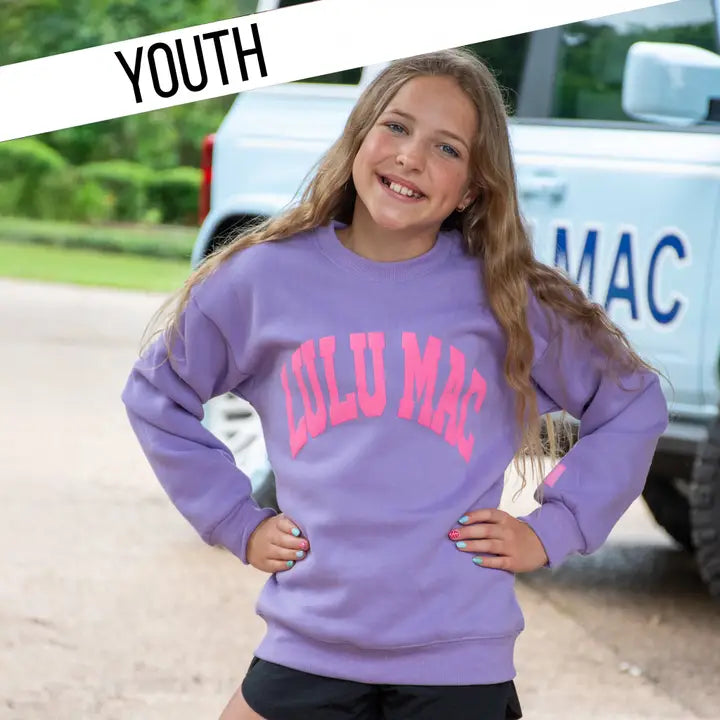 Purple/Pink Puff Lulu Mac Sweatshirt