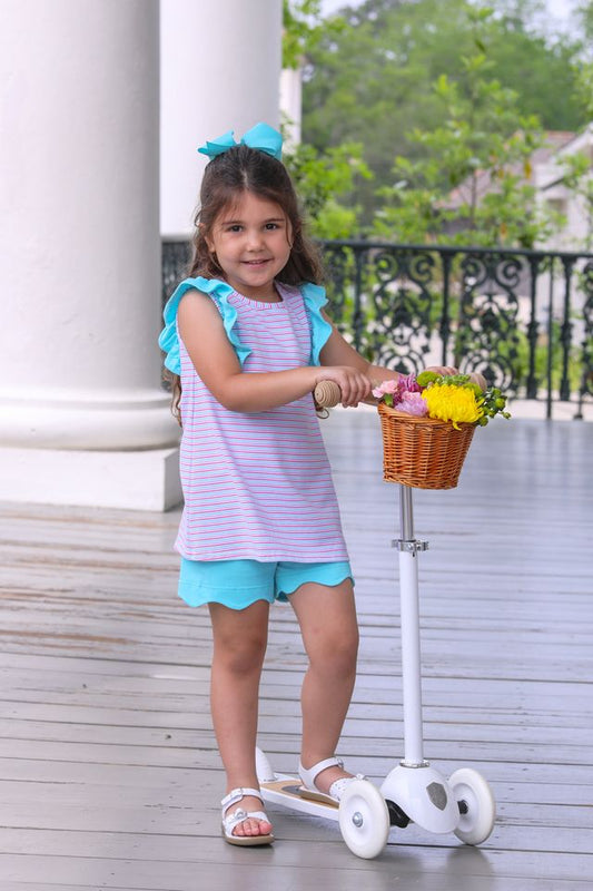 Ruby Short Set-Multi Stripe