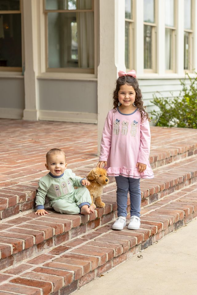 Dog Ruffle Pants Set