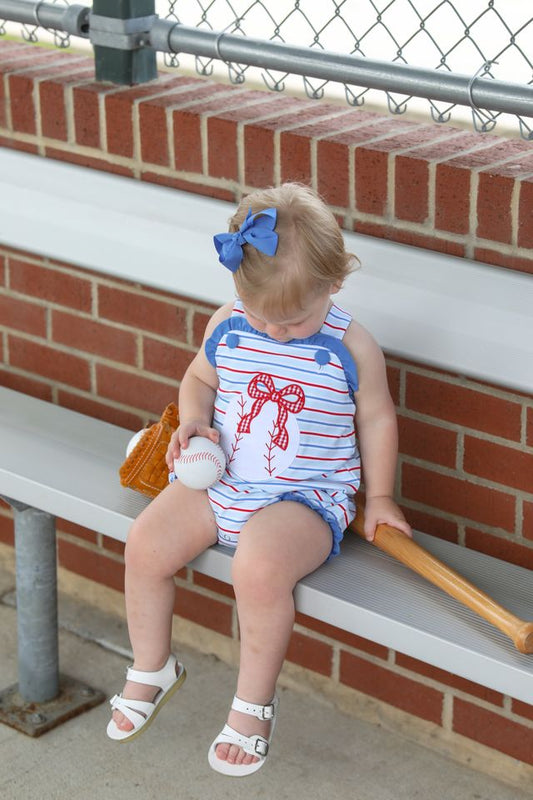 Play Ball Ruffle Sunsuit