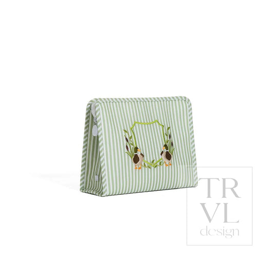 Roadie Large Zip Pouch-Sage Duck