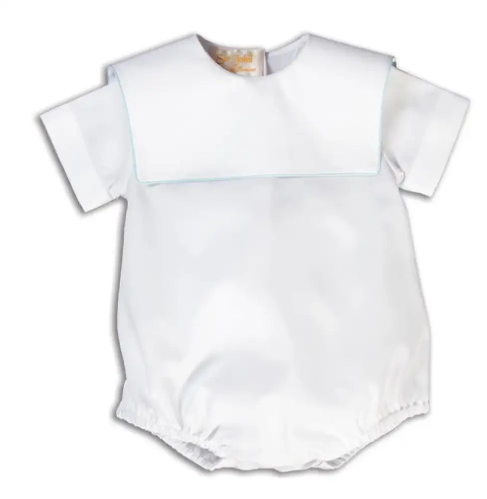 White Trim Bubble Square Collar