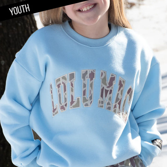 Lulu Mac Pullover , Light Blue Camo