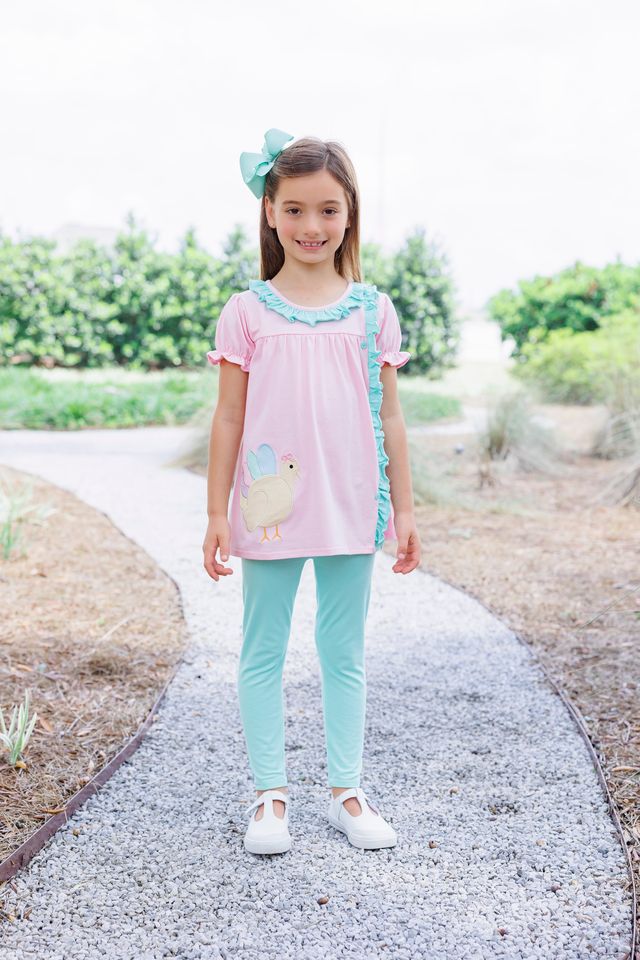 Turkey Ruffle Pants Set