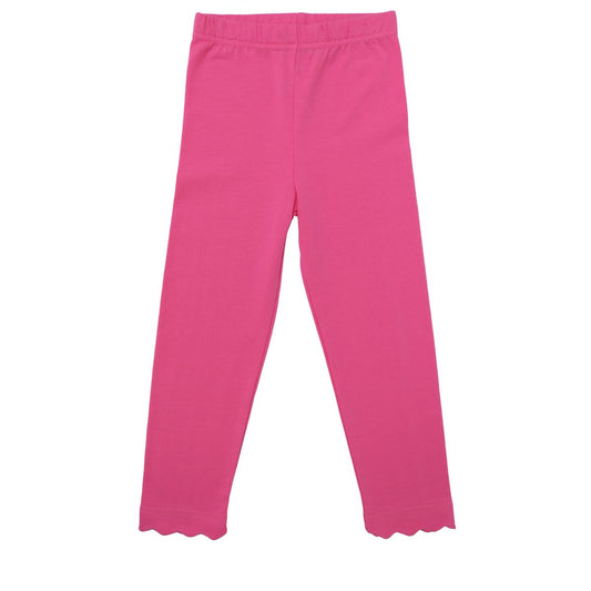 Scallop Leggings, Pink