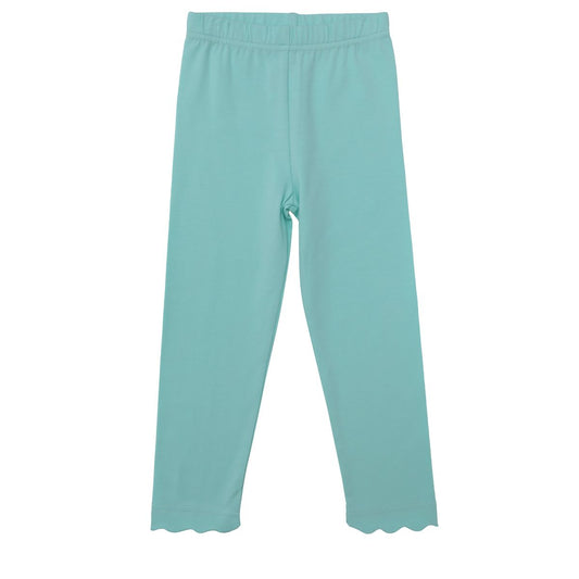 Scallop Leggings, Mint